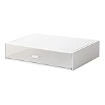 Desk Organizer-Stackable Organizer Drawers, Plastic Makeup Organizer, Desktop Storage Great for Office Organization School Home - 1drawers (White)