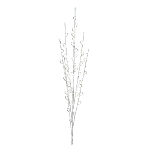 Branche de Fleurs en verre transparent Ht.90cm