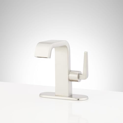 Drea 1.2 GPM Single Hole Bathroom Faucet with Pop-Up Drain Assembly, Brushed Nickel