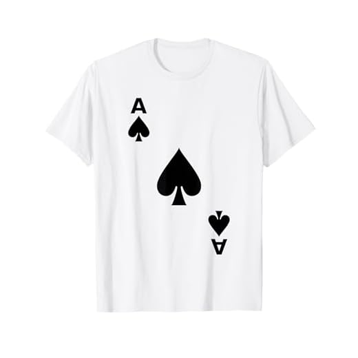 Kartenspiel Spielkarte Pik As Karte Party Kostüm Verkleidung T-Shirt