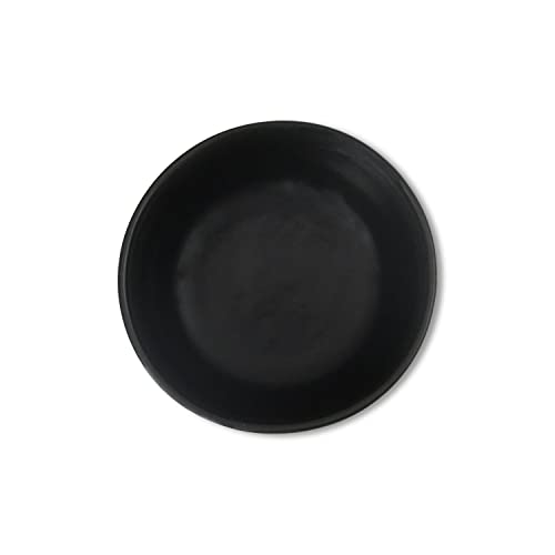 Roro Stylish Ceramic Stoneware Hand-Molded Matte Black Sauce And Condiment Bowls, Set Of 4 - Perfect For Sauces, Dips, And More #TOP5