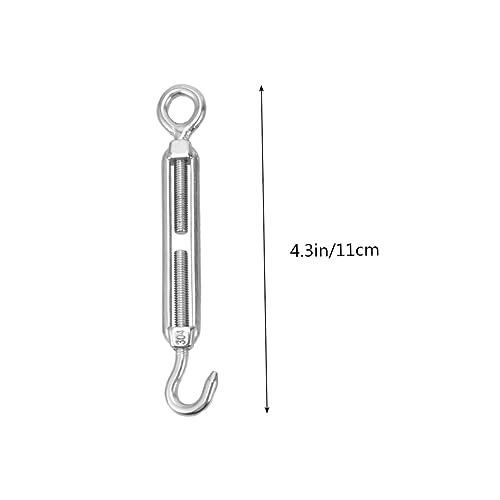 5 piezas de tensor ajustable para cable de acero inoxidable tipo Ojal M5 miniatura 2