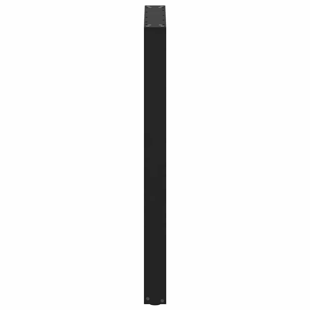 vidaXL Patas para Mesa de Bar en Forma de U (2 Unidades), Color Negro, 60 x 100-101 cm, Acero
