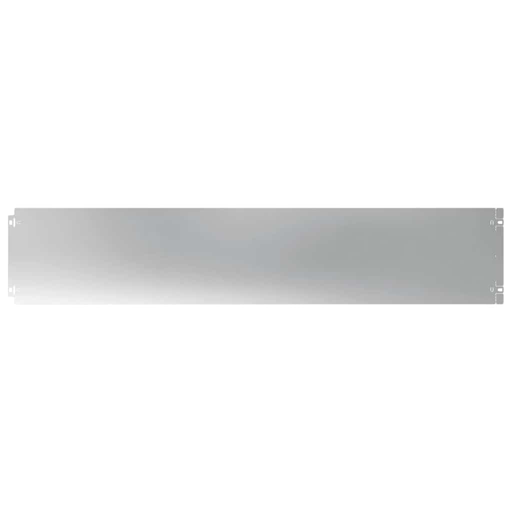 Krawędź trawnika 10 szt. 20 x 103 cm stal galwanizowana srebrna
