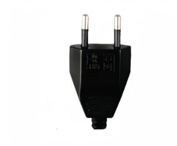 6PCS Enchufe Europeo Plano, 250V, Enchufe de 2 Pinas para Electrodomésticos y Dispositivos Eléctricos, Enchufe Plano 250V, Extensión de Enchufe Plano Compatible con Conexiones Schuko en Europa