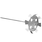 Mipcase Multifunktionaler Metall Farbmischer Betonmischer Rührstab aus Verschleißfestem Stahl Elektrobohrer Aufsatz für Gips Zement Epoxidharz Kompatibel mit Schlagbohrmaschinen