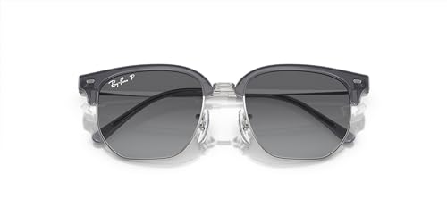 Ray-Ban Rj9116S New Clubmaster, Occhiali Donna, Blu Opale Su Argento/Grigio Gradiente Polarizzato, 47 Mm - 5