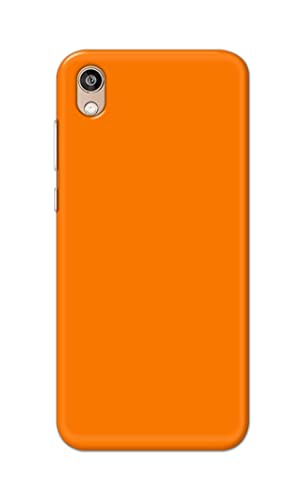 Image of Plain Orange Hard Back Case Cover for Honor 8S / Huawei Y5 (2019), AMN-LX9, AMN-LX1, AMN-LX2, AMN-LX3 Back Cover -(J5) VNS2229