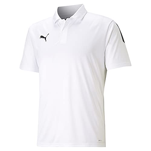 PUMA Teamliga Sideline Polo, Blanc/Noir, XL Hommes PUMA Teamliga Sideline Polo, Blanc/Noir, XL Hommes