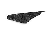  EDA PREMIUM auto Scheinwerfer Rechts 1866231 passend für FORD FOCUS 2014-2018, mit Stellmotor für LWR, schwarz, H7/H1, ECE, mit Tagfahrlicht (LED)