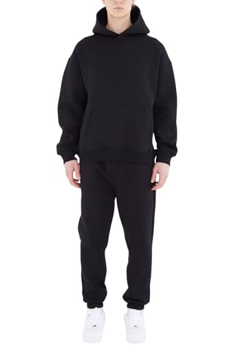 HHGKED Mens Sweatsuits 2 Piece Outfits Baggy Travel Vacation Fashion Clothes Casual Hoodie Jogging Track suits Sets