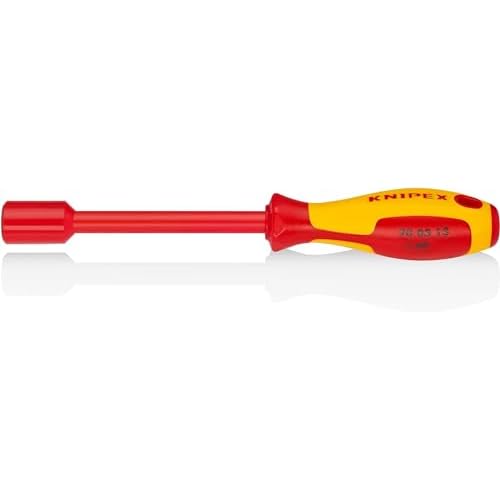 KNIPEX Steckschlüssel mit Schraubendreher-Griff 1000V-isoliert (237 mm) 98 03 13