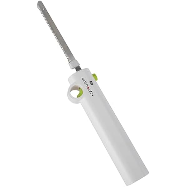 ONE TOUCH KC 157 Bezprzewodowy nóż elektryczny - pełna swoboda - lekki, poręczny, mocny dla precyzyjnych cięć bez wysiłku - idealny dla osób starszych lub z problemami z chwytem