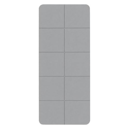 Colchoneta Plegable para Ejercicio con Cojín de Apoyo y 183 cm de Largo en Construcción TPE, Gris, 183x60 cm miniatura 1