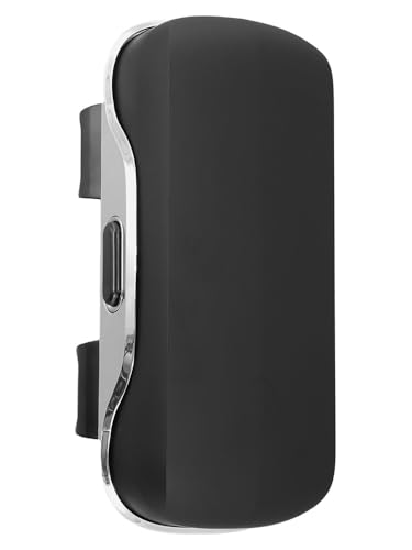 Auto-Brillenetui, Auto-Visierbox, tragbarer Sonnenbrillenhalter für Fahrvisier, Auto-Objektivhalter, Brillenhalter für Auto Sonnenblende, Auto Sonnenbrille Aufbewahrungbox, 18,5x6,5x8,1cm(schwarz)