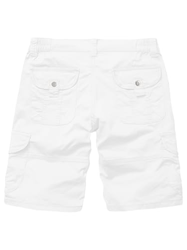 Bermuda Womens Cargo Shorts Lightweight Cotton Casual Hiking Shorts Multi-Pockets Elastic Waist2