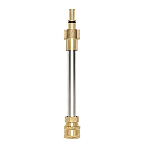 DERASL Adaptador de Pistola de Lavado de Alta presión, Adaptador de Pistola de Espuma de Acoplamiento rápido de 1/4 "con Punta de Boquilla Cover