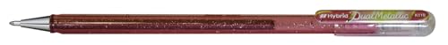 Bolígrafo Gel Metallic Pentel Hybrid Dual Pack 12