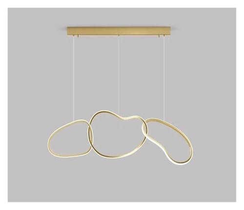 Lustre suspension LED or pour illuminer votre table de salle à manger
