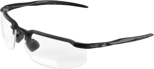 Bullhead Safety Swordfish Bifocal Safety Glasses, 2.0 Diopter, Ansi Z87+, Reader Glasses With Uv Light Protection And Anti-Scratch Coating, Clear Lenses, Matte Black Frame #TOP14