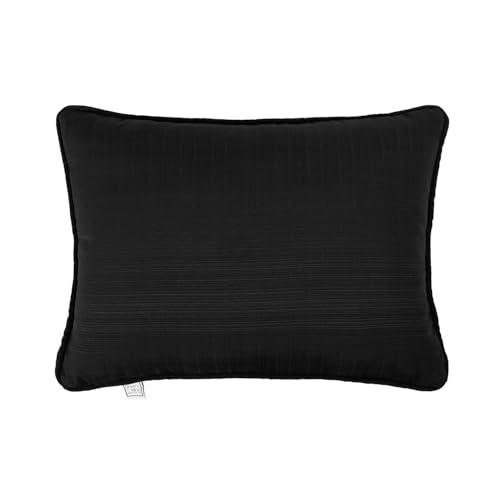 Set 2 Almohadas Rectangulares de Poliéster Negro