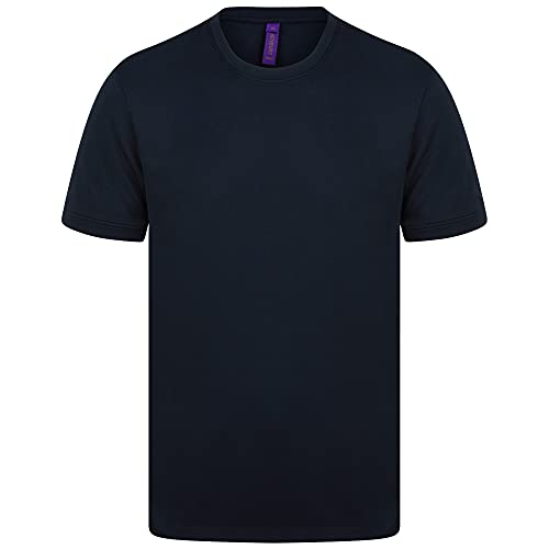 Henbury Mens HiCool Performance T-Shirt (S) (Navy)