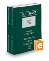Louisiana Civil Code 2019 Edition 0314699465 Book Cover