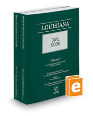 Paperback Louisiana Civil Code 2019 Edition Book