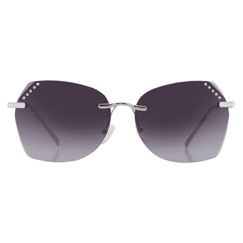 GUESS GF0384 Shiny Light Nickeltin/Gradient Smoke One Size