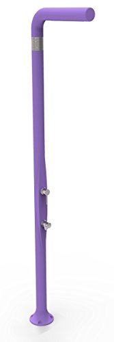 Arkema Funny Yang - Ducha Tradicional De Exterior Para Jardín, Mezclador Y Fregadero, Color Morado