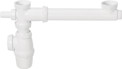 Wirquin SP3254 - Enjuague sifón sifón sifón sifón para lavabo doble lavabo