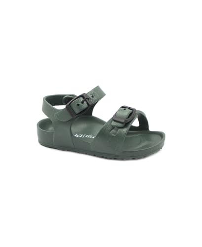 Sandales bébé Vert Kaki Cienta pour en finir avec les pieds qui glissent et transpirent