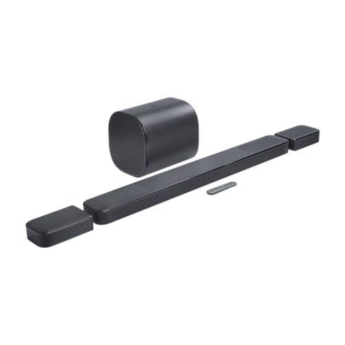 Image of JBL Bar 1300 MK2, 11.1.4-Channel Bluetooth Soundbar for TV with Detachable Speakers, 8 inch Subwoofer, Dolby Atmos Surround Sound & DTS:X, HDMI eARC, Wi-Fi, PureVoice 2.0 and MultiBeam 3.0, Black