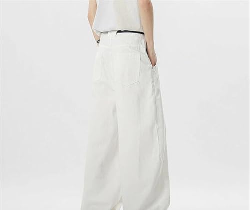 Men High Street Wide Leg Denim Pants Summer Baggy Casual Office Work Trousers Streetwear4