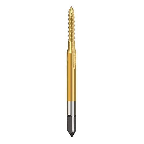 Titanium Coated HSS Screw Tap Drill Bits, MINGPING Metric M1x0.25 Thread Taps for Metal, Precision Cutting Tools for DIY & Industrial Applications