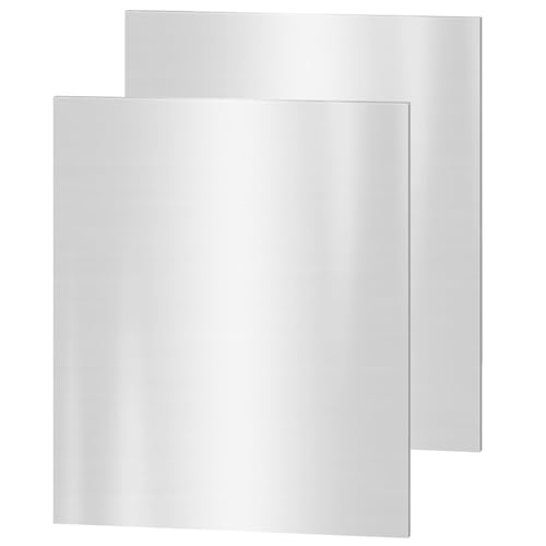 Image of 2PACK 4 x 6 x 1 /16 Inch 304 Stainless Steel Sheets - 1 /16 inch Thickness Stainless Steel Shim Plates Metal Sheets for Kitchen DIY Craft Making (100 x 152 x 1.5 mm)