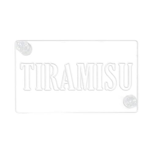 Ioensy Gabarit pour Décorer Gâteaux, Tiramisu et Mousse, Tiramisu