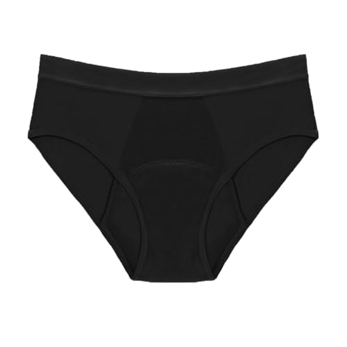 Bragas de bikini para mujer – Bañador menstrual – Talla mediana – Ropa interior para mujer – Conjunto sexy, negro, M, Negro , M