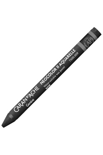 Caran Dache Neocolor Watercolour Crayon Black