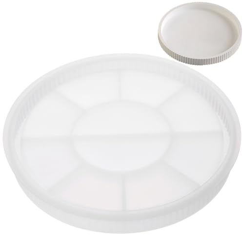 GRIRIW Molde de Bandeja Redonda de Silicona Flexible Borde Decorativo Molde para Fundición de Resina Epoxi para Bandeja de Almacenamiento y Manualidades 1 Unidad