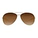 GUVIVI Retro Gold Aviator Sunglasses for Women Men, 2025 Metal Oversized 70s Aviators Brown Sun Glasses