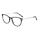 ZENOTTIC Vintage Runden Brillenrahmen Nerdbrille Ohne Sehstärke Retro Klare Linse Gläser für Damen und Herren