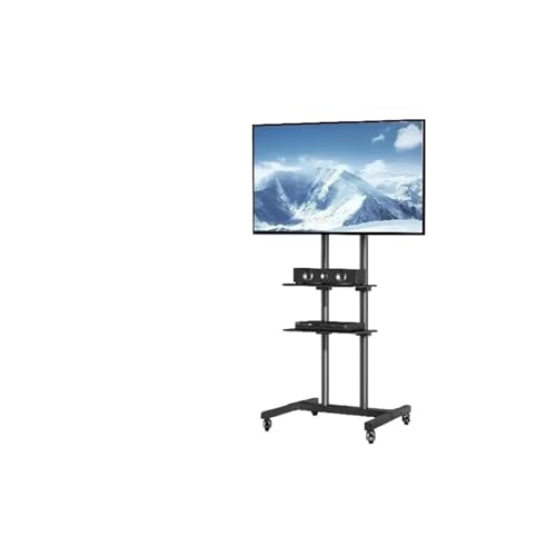 Soporte móvil para TV altura ajustable con ruedas miniatura 2