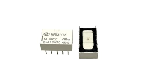 Relais HFD31-12 12VDC composant électronique 10 broches commutation double ligne