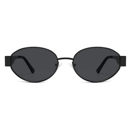 Image of SOJOS Retro Oval Sunglasses for Women Trendy Classic Shades UV400 Protection SJ1256