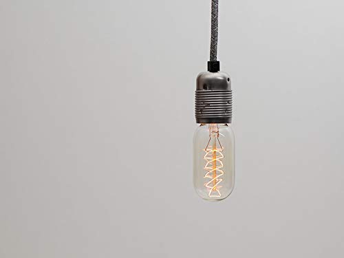 Lot de 10 ampoules Edison vintage industrielles à filament | vis E27 ES et baïonnette B22 (E – T45 radio, culot à baïonnette B22)