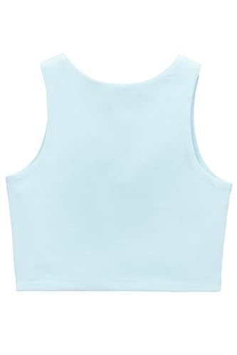 Image of Lilax Girls' Double Lined Sleeveless Basic Crop Tank Top