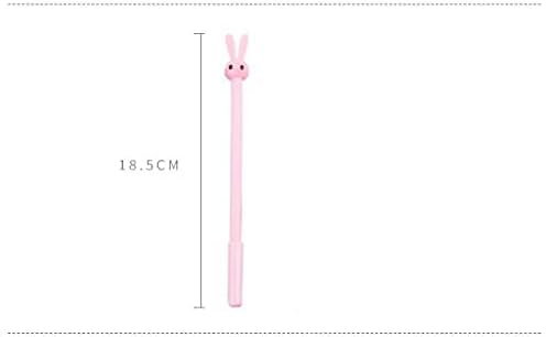 Miniatura 3 de 4 bolígrafos de gel de conejito de 0.020 in lindos bolígrafos de papelería, bolígrafos de gel para estudiantes, bolígrafo de gel negro con firma