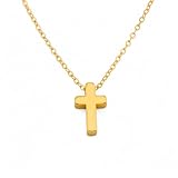 Tiny Cross Necklace/Minimal Necklace, Religious Necklace, Silver or Gold Cross Necklace from Hotmixcold