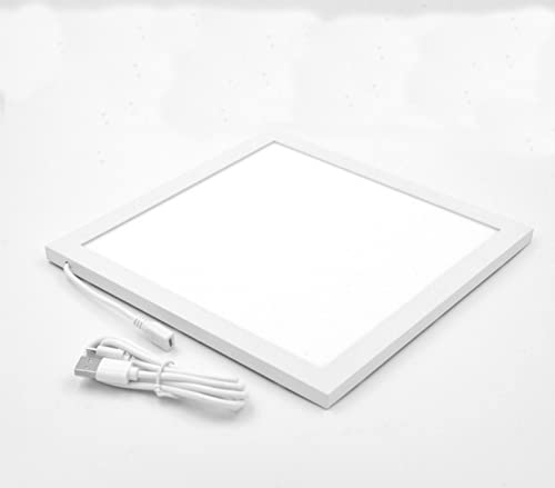 LED-Panel Ultraslim Ultraschall weniger als 1 cm, 20 x 20 cm, 6000 °K, Fotografie Sill Life Beleuchtung, Leuchtkasten, Foto Lampe